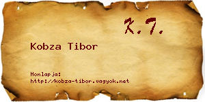 Kobza Tibor névjegykártya